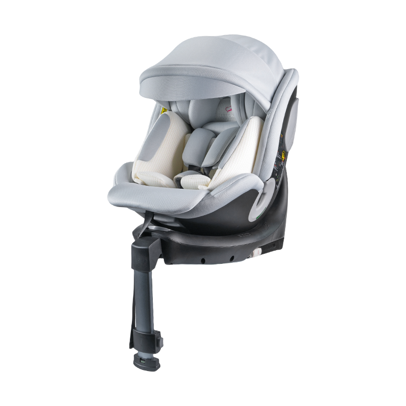 ISO FIX + støtteben 360 Rotasjon Bakover/Forovervendt babybilstol 40-150cm